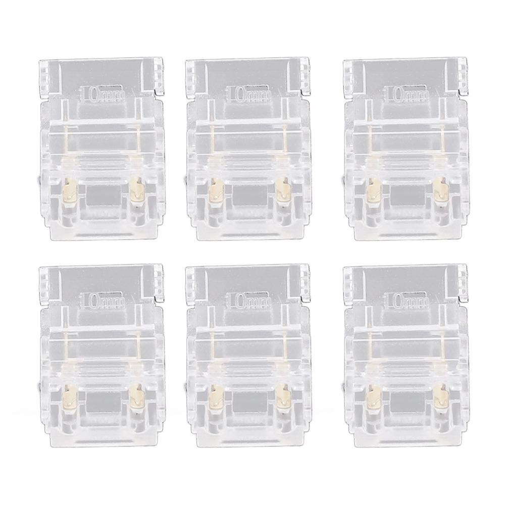 20pcs 10mm LED Strip to Wire Connector COB Solderless LED Connectors For Kitchen