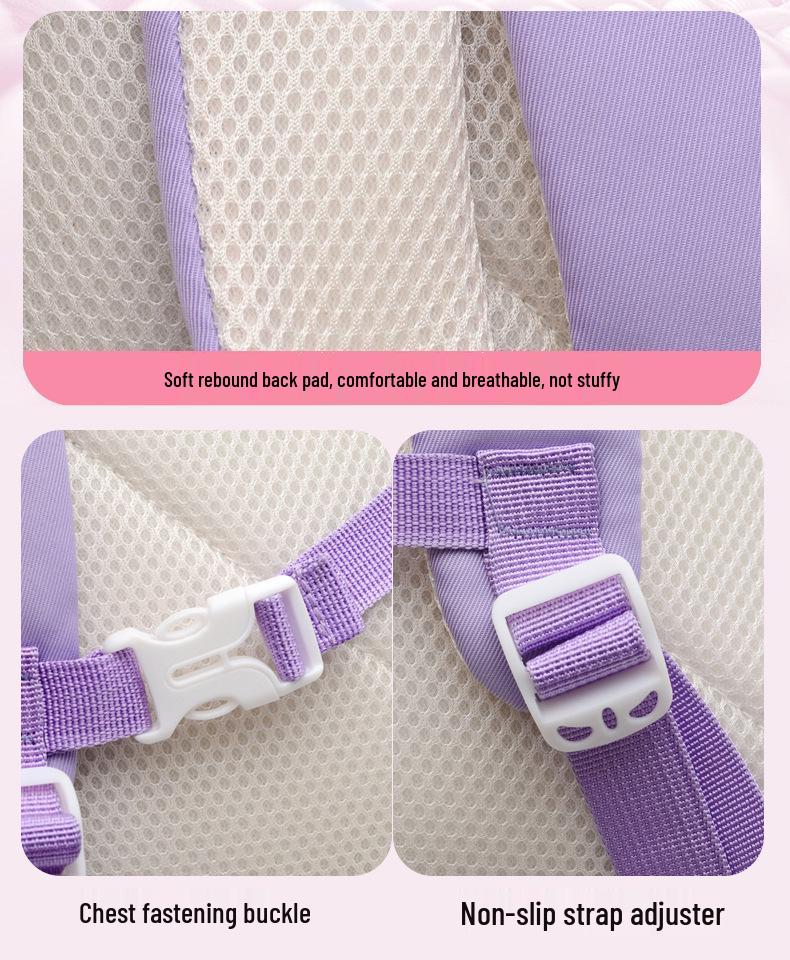 Прочный детский рюкзак с мультяшным рисунком - Большая вместимость, Легкий, Грязеотталкивающий, Дизайн с двойными плечевыми лямками для использования в детском саду за границей