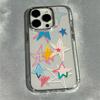 Яркий рисунок-каракули в виде пятиконечной звезды, чехол из ТПУ для iPhone 17 Pro Max 16 15 14 13 12 11, чехол для iPhone XS X XR, Fundas
