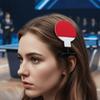 10 шт./комплект Зажим для волос в виде баскетбольного мяча из цинкового сплава Милый боковой зажим для фанатов Набор заколок для волос с футбольными мячами Реквизит для поддержки