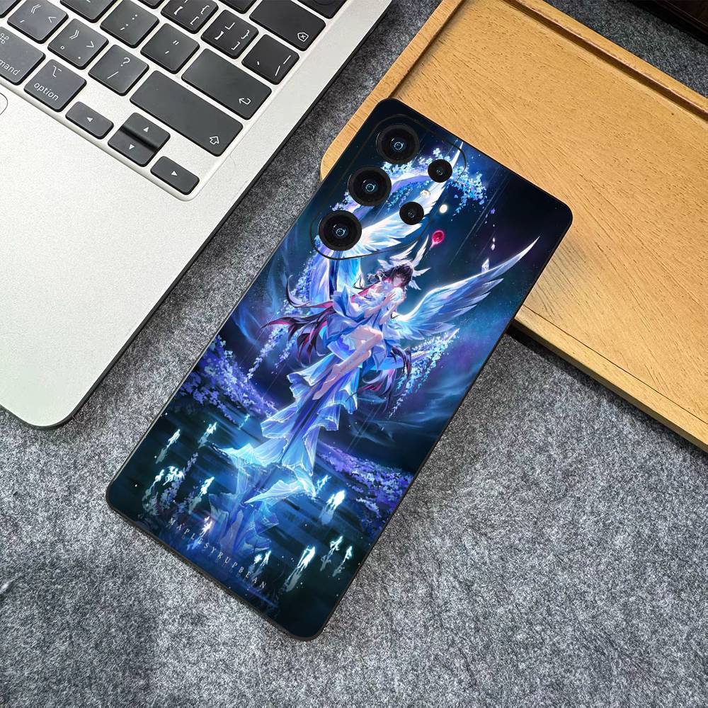 Чехол для телефона Genshin Impact Коломбина Для Samsung S 24 fe 25 Ultra plus 20 lite 21 30 22 23 24 22 Ultra 5G Fundas