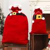 1 шт. Красные мешки для хранения подарков Большие Рождественские мешки Санта Бархатные Праздничные принадлежности Доступно несколько вариантов