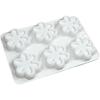 6-cavity Six Petals Flower Silicone Mold Fondant Mousse Cake Decorating Tool for Making Chocolate Candy Handmade Soap