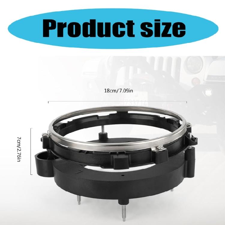 1 Pair Headlight Bulb Brackets Buckets Replacement Accessories 110383 Front Head Light Bulb Bracket Bucket Black