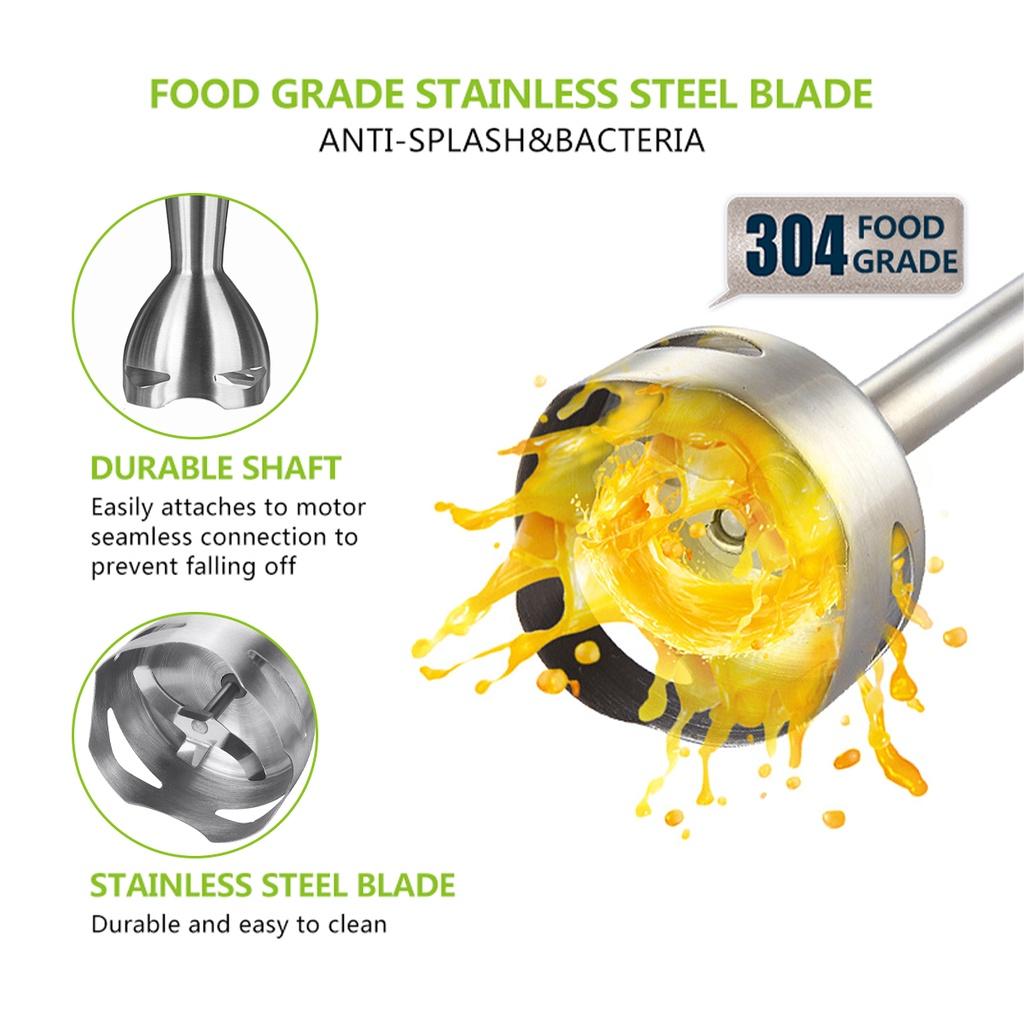 Мини-блендер измельчитель ручной 1000 Вт 2 скорости+Переменная скорость с мерным стаканом венчиком погружной миксер 220-240 В