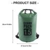 Practical Outdoor Waterproof Dry Backpacks Tear Resistant PVC Storage Bag Adjustable Shoulder Strap For Hiking