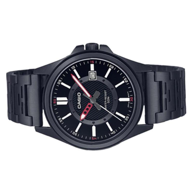 Casio СТАНДАРТНАЯ серия 50 метров водозащита кварцевый механизм стальной ремешок японские и корейские часы мужские часы черный циферблат MTP-E700B-1EV