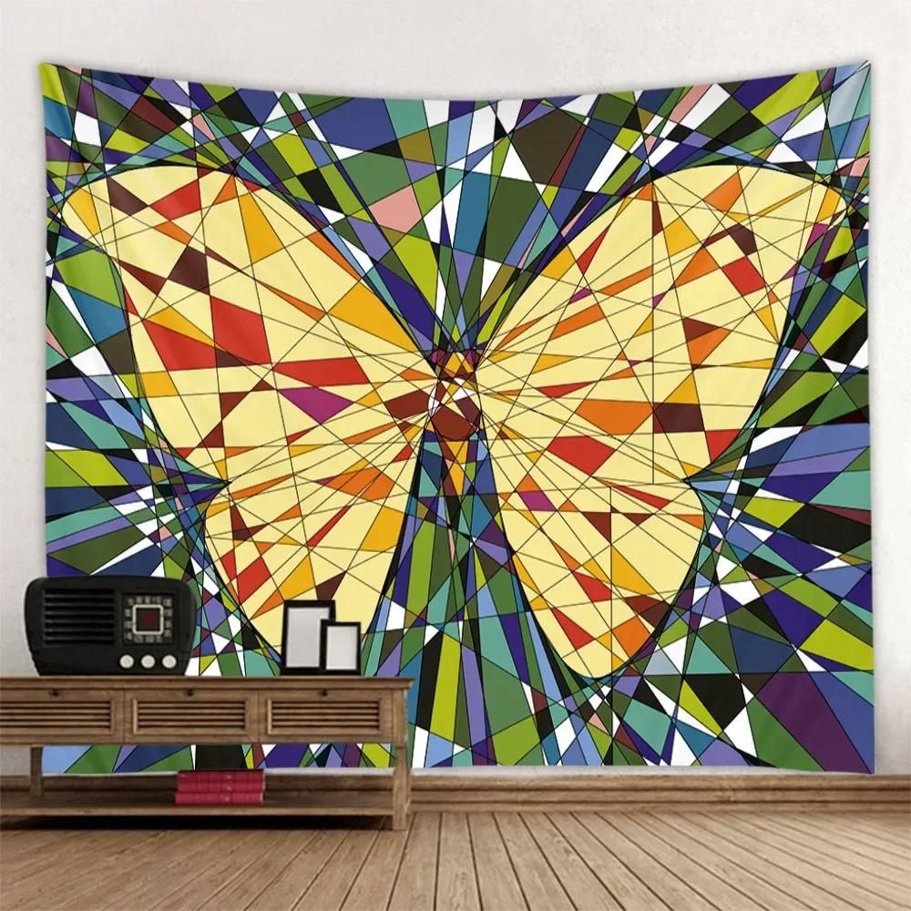 Мотылек Луна Звездное небо Искусство Декоративный Гобелен Домашний Декор Стены Офис Гостиная Гобелен