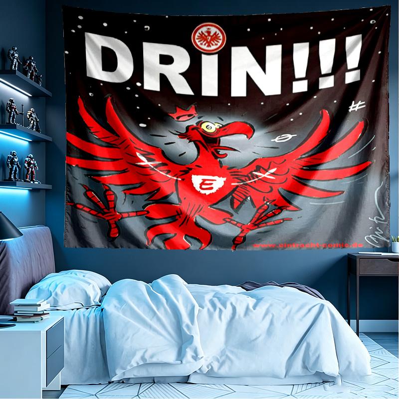 Eintracht Frankfurt Print Tapestry, Lightweight Wall Hanging, for Bedroom, Dorm, Living Room, Home Art Decor, Birthday Christmas Gift for Friends