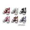 1 Pair Mini Doll Fashion Mini Canvas Shoes 3.5cm Mini Canvas Dolls Shoes  Plush Doll Shoes