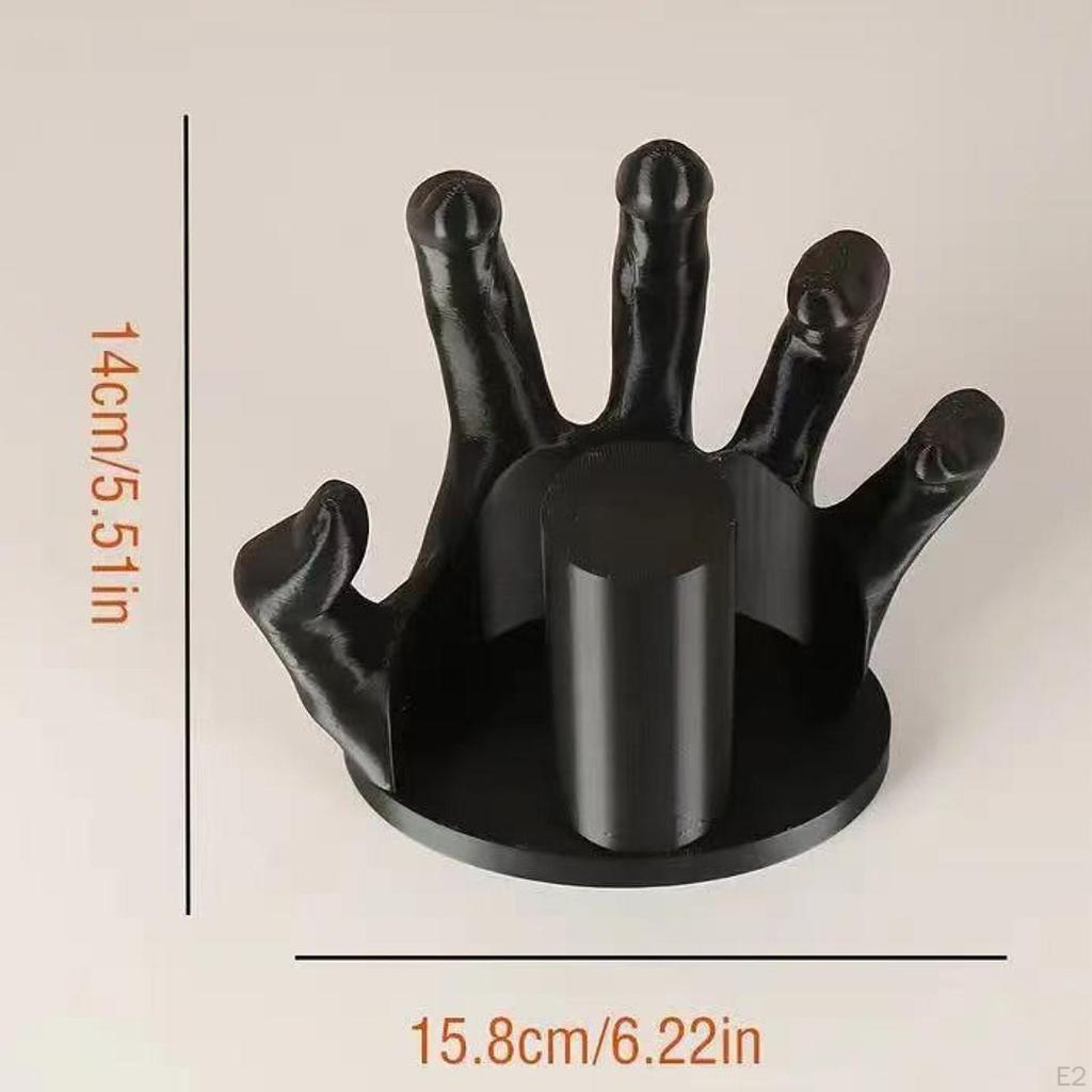 Держатель для туалетной бумаги в форме руки, современный органайзер, Fashion Hotel, черный, компактный