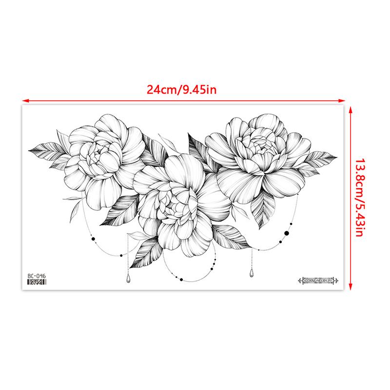 Водостойкая временная поддельная грудь, боди-арт, татуировка, ювелирные изделия, кружевная наклейка на талию, искусство