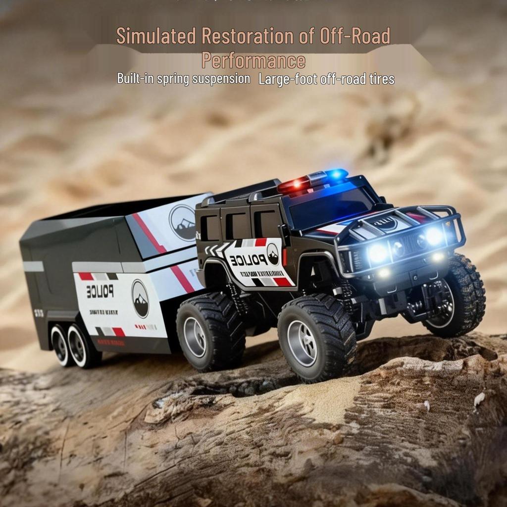 Хэнгуань 1:64 Мини-радиоуправляемая модель Hummer для дрифта по бездорожью, полицейская гоночная машина, игрушка из сплава