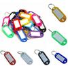30pcs Multi-Color Plastic Keychain Blank Key Ring DIY Name Tags for Baggage Paper Insert Luggage Tags Key Chain Accessories