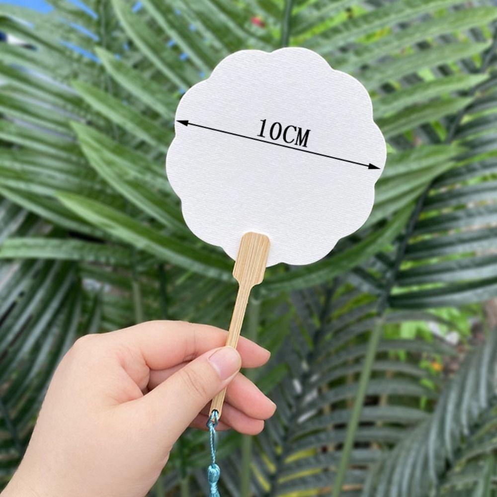 Мини-групповой веер Xuan бумажный веер двухсторонний пустой маленький веер расписанный вручную креативный веер DIY лакированный веер ручной веер рукоделие