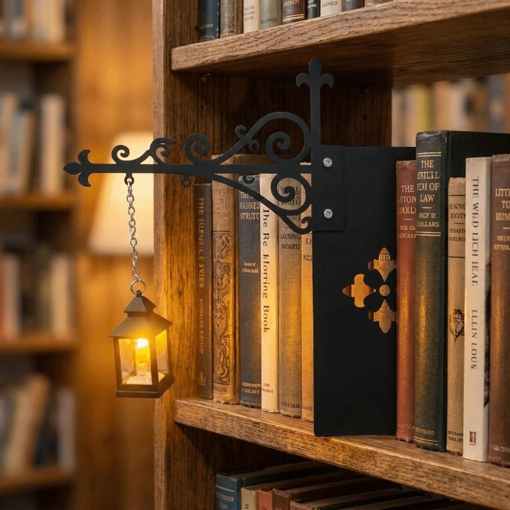 Warm Yellow Halloween Reading Light Vintage Library Reading Lamp  Gothic Home Decor