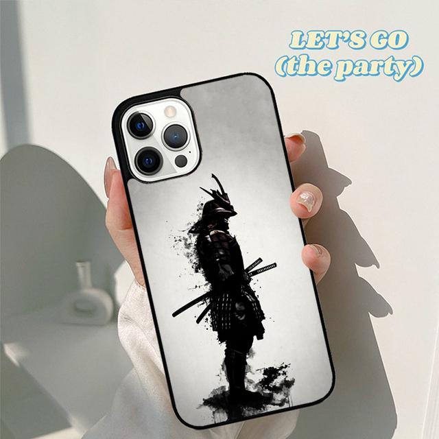 Осенний японский чехол-бампер для телефона Самурай Ниндзя для iPhone 16 15 12 mini 11 13 14 Pro Max SE 2020 Apple 6S 7 8 Plus Coque