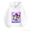 Kids' Hooded Sweatshirt – Soft, Loose-Fit Pullover for Autumn/Winter – Trendy "Demon Hunter Squad" Print – Casual Party Top for Boys and Girls