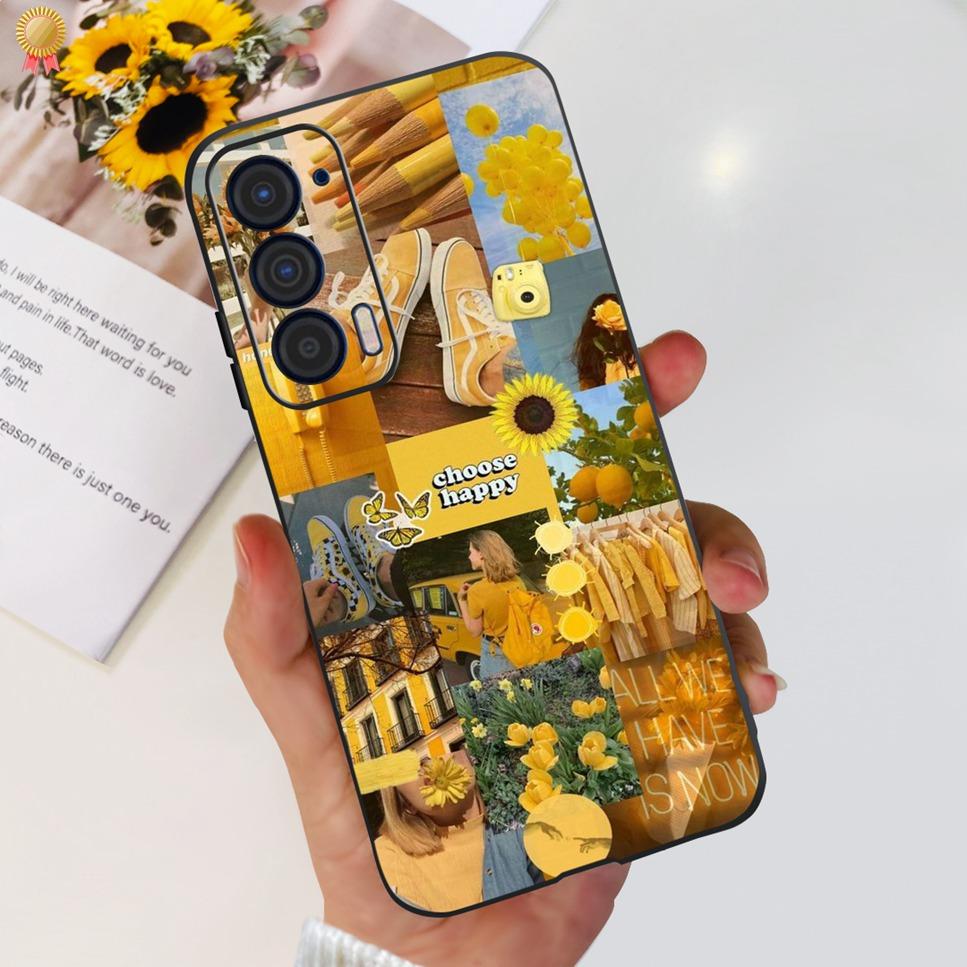 Для Motorola Edge 2021 Чехол Роскошный Прозрачный Милый Кот Лев Женский Ударопрочный Мягкий ТПУ Силиконовый Задний Чехол Для Motorola Edge 21 Funda