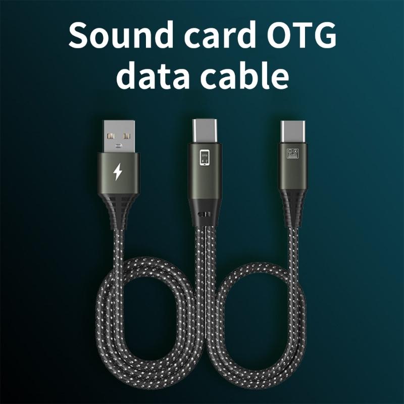 Адаптер звуковой карты USB C для воспроизведения музыки и прямых трансляций с быстрой зарядкой и поддержкой OTG