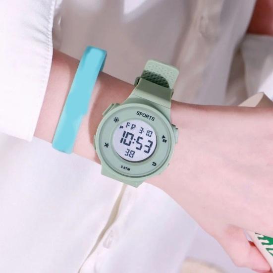 Мужские цифровые часы, водонепроницаемые, противоударные, с силиконовым ремешком, спортивные часы для подростков, студентов, активного отдыха