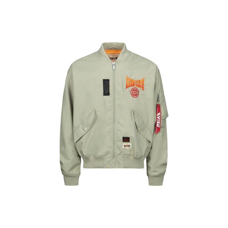 Evisu SS23 Повседневная свободная куртка с принтом логотипа бренда Мужские куртки Бежевый 2ESHTM3JK187LFNY