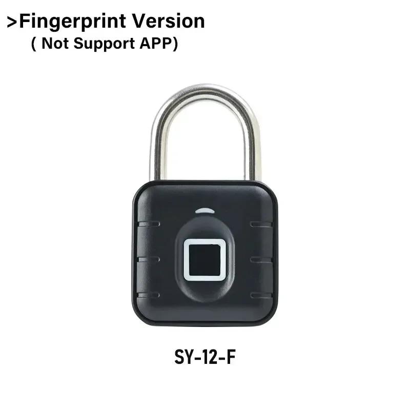 Электронный замок Tuya Bluetooth Fingerprint Padlock Цифровой замок для багажа APP Временный пароль Удаленно IP67 Декомпрессионные игрушки