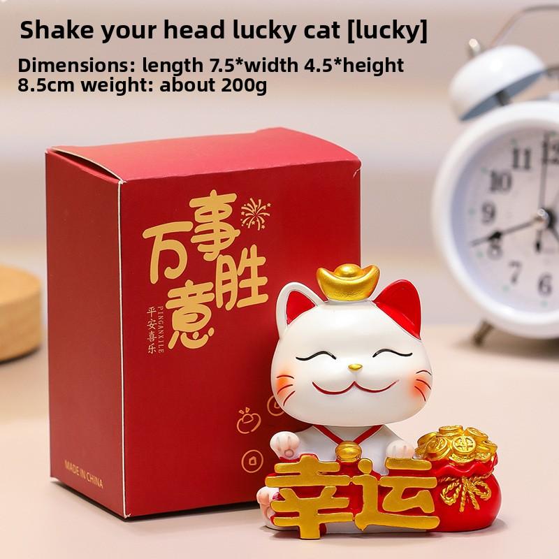 Милая подставка для мобильного телефона, украшение, милый манеки-неко из смолы, для офисного стола, милый подарок, украшение