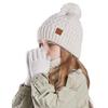 Kids Winter Hat Gloves Scarf Set Girls Boys Knit Hat with Pom Neck Warmer Mittens Set Toddlers Cold Weather Accessories for Kids 4-10 Years