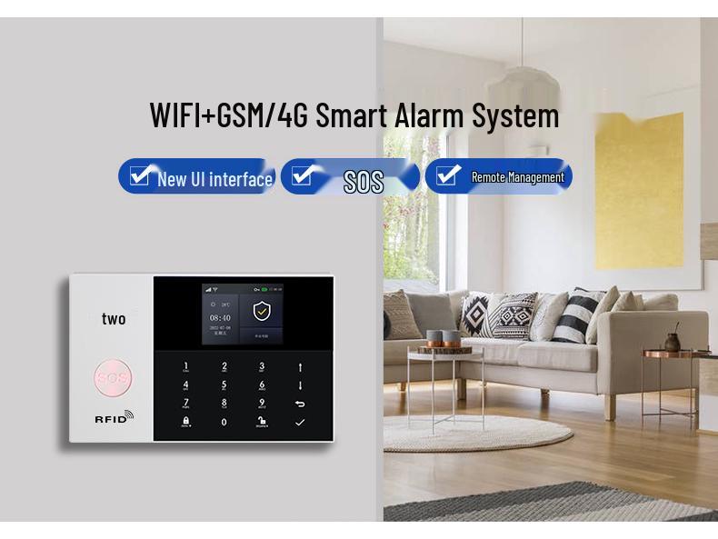 WiFi GSM Smart Home Anti-Theft Alarm System with Mobile App Control