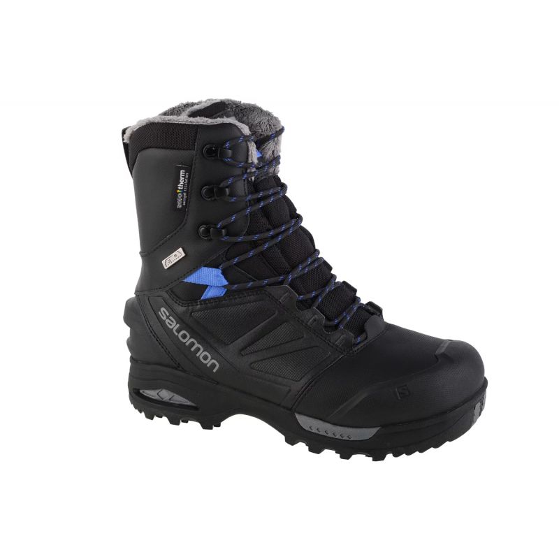 Женские зимние ботинки Salomon Toundra Pro CSWP треккинговые outdoorные черные (399722)