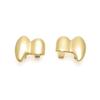 2Pcs/Set Double Glossy Tooth Caps Gold Silver Color Mouth Teeth Grillz  Party Cosplay