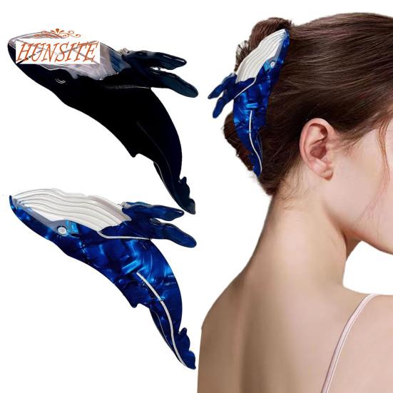 2 шт. противоскользящие заколки для волос в форме кита для женщин — инструмент для укладки головных уборов с густыми и тонкими волосами