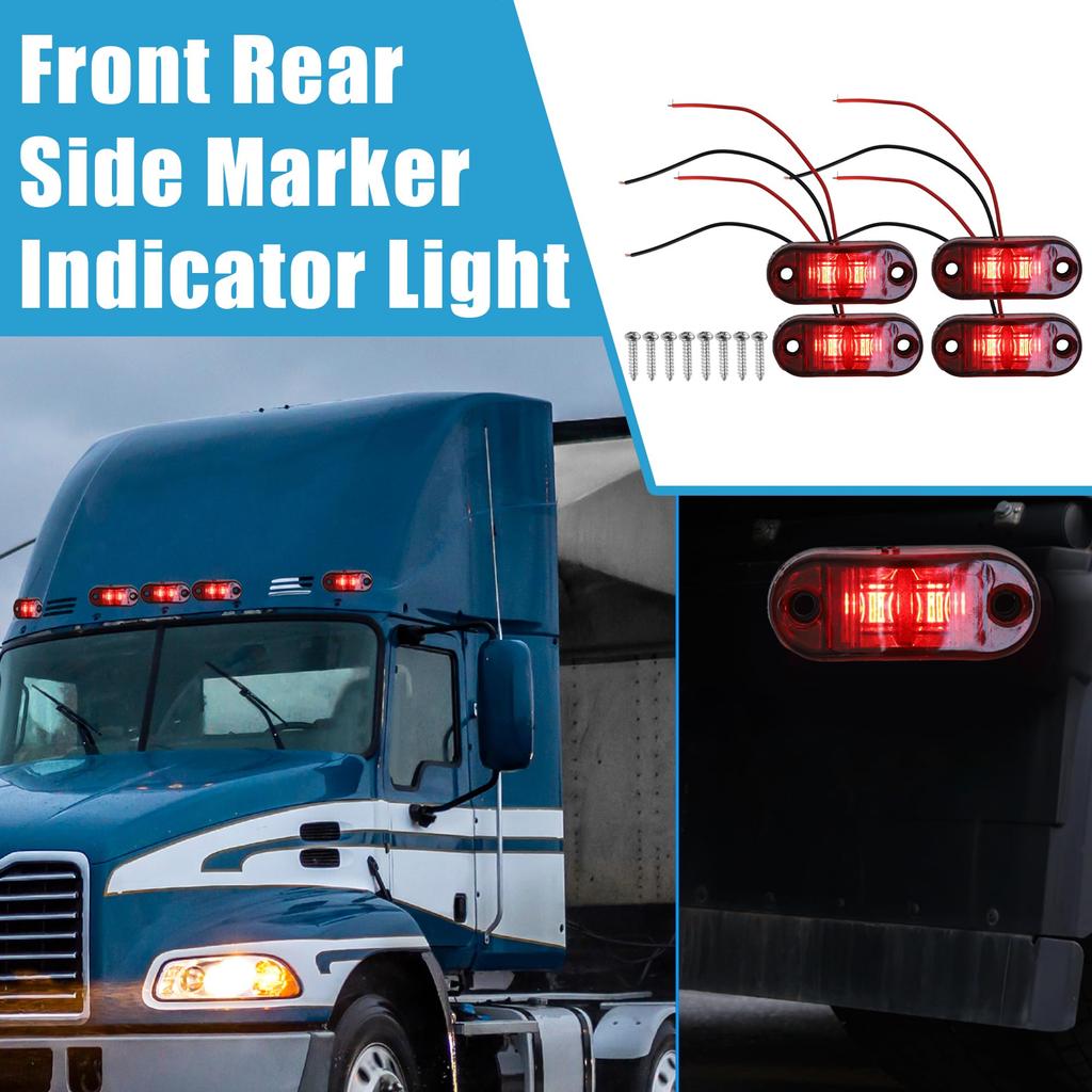 ABSOPRO Передние Задние Боковые Габаритные Огни Водонепроницаемые Наружные Овальные Позиционные Фонари для Грузовика
