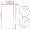 Blackout Blind Grey 40x175 cm Fabric Width 35.7 cm Polyester