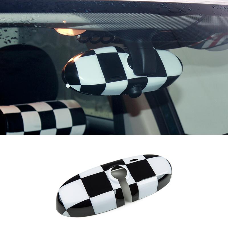 ABS Car Inner Rear View Mirror Cover For MINI Cooper R55 R56 R57 R61 R60 Countryman Rearview Mirror Decoration Car Accessories