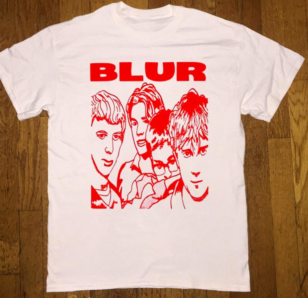 НОВЫЙ Классическая футболка участника группы Blur Белая Все размеры Подарок фанату KK257 Унисекс Футболка