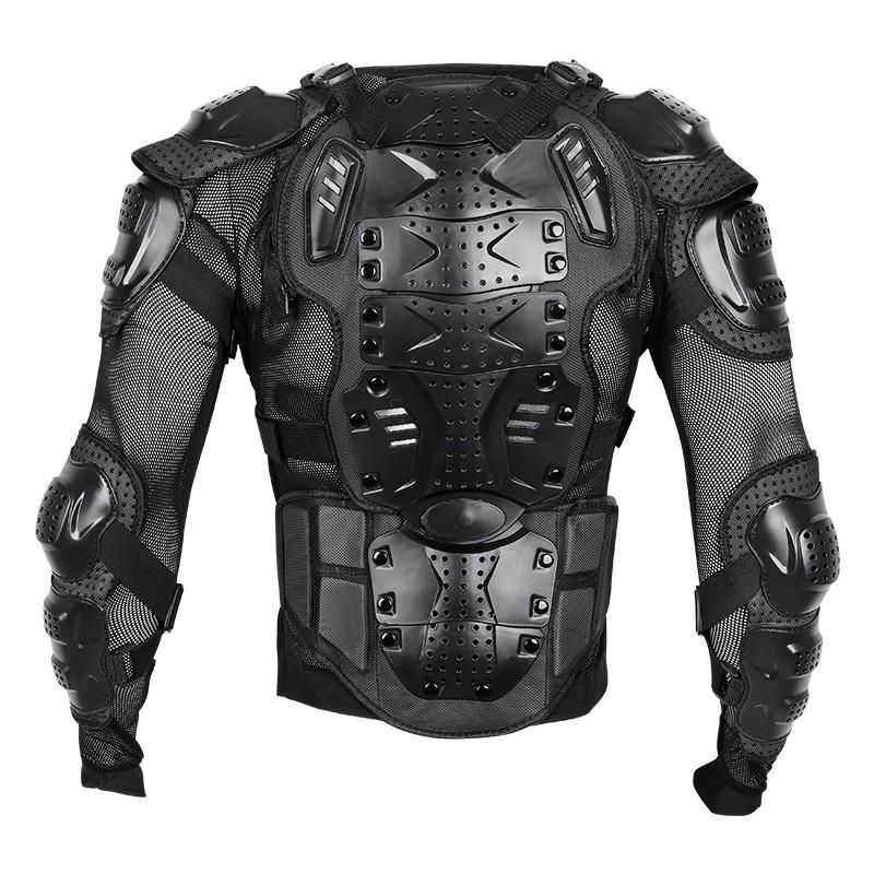 Removable Motorcycle Armor Jacket With Back Protector Chest Shoulder Waist Pads Off-Road Riding Urban Commuting