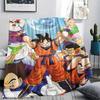 Фланелевое одеяло с принтом персонажей Dragon Ball, Высококачественное, Удобное для всех сезонов, Декор для дома, Тепло и уют, Идеально для рождественских подарков