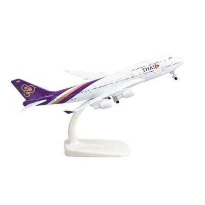 20 см 747 Модель самолета Игрушечные самолеты B747 Thai Airways Металлический сплав Пассажирский Масштабная модель самолета Игрушки и шасси Серия для хобби