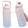 Water Botttle 2 Liters Plastic Flask Gym Large Capacity Sports Colorful Cup Drinking Outdoor Travel Portable Fitness Jugs Flask