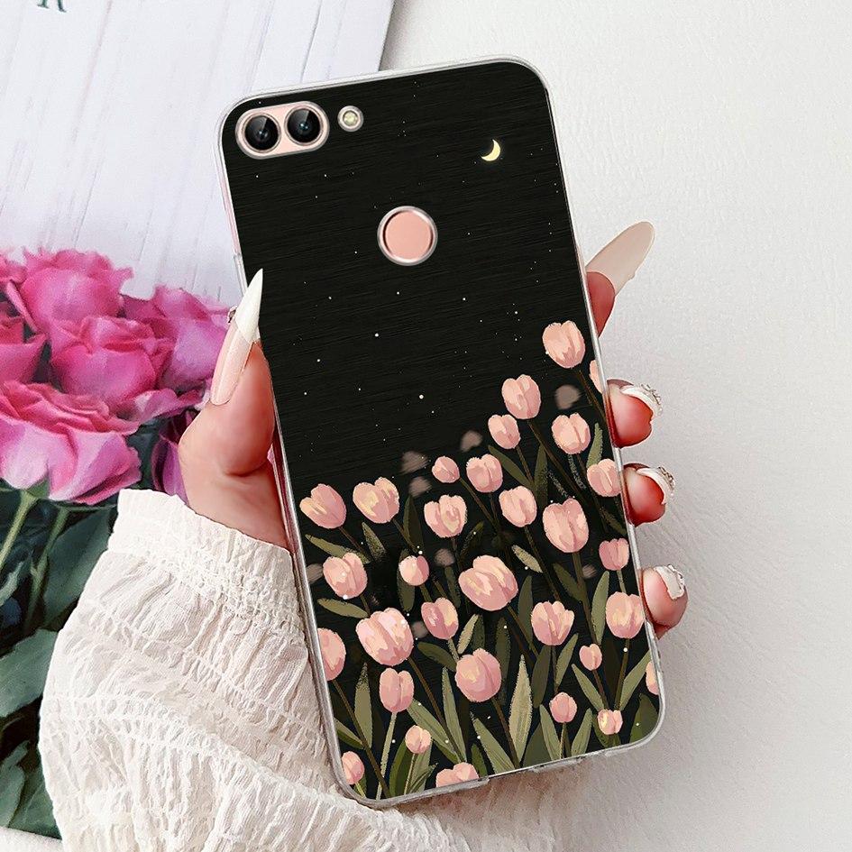 For Huawei P Smart 2018 Case Popular Butterfly Soft Silicone TPU Phone Back Cover For Huawei PSmart FIG-LX1 FIG-LX2 FIG-LX3 Case