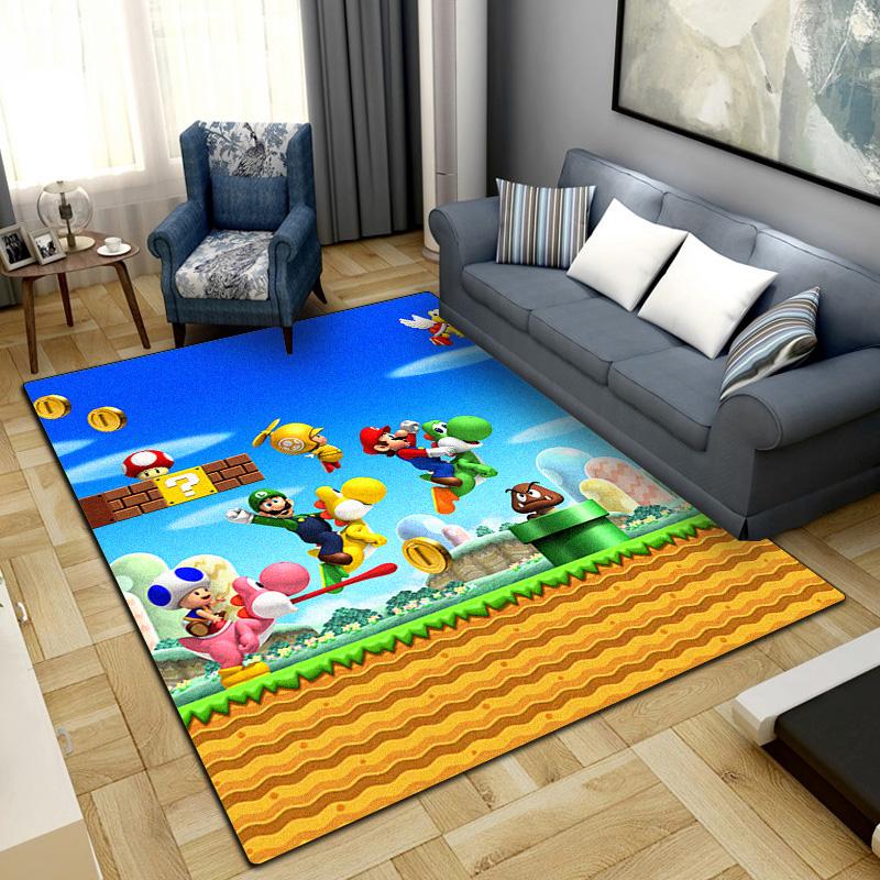 Classic Pixel Games Print Rug Living Room Home Fashion Decoration Office Desk Chair Carpet LXR93