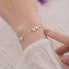 Silver Plated Simple Butterfly Bracelet For Girls Fashion Unique Design Sweet Romantic Wedding Jewelry Adjustable