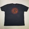 Wohven Men's Charcoal Gray Camping Fire Graphic Sun Logo Size XXL Casual Unisex T-Shirt