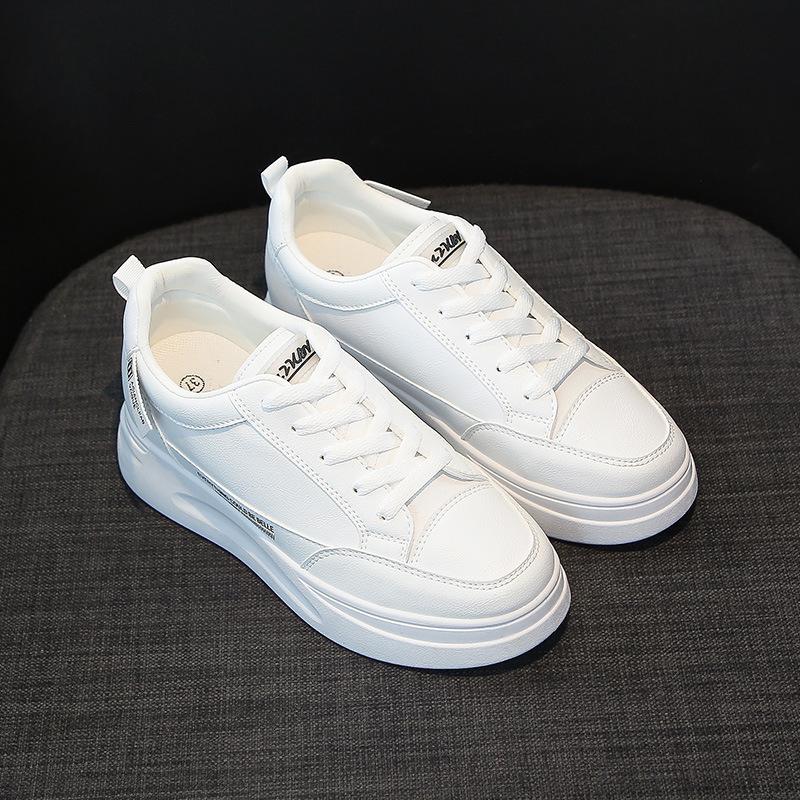 Модные женские кроссовки на платформе, спортивная обувь, летние белые кроссовки на толстой подошве, повседневная обувь из вулканизированной ткани, теннисная женская обувь Basket2024