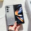 Для Samsung Galaxy Z Fold 6 5 4 3 5G чехол на ощупь с блестками и градиентом складной противоударный защитный твердый чехол аксессуары