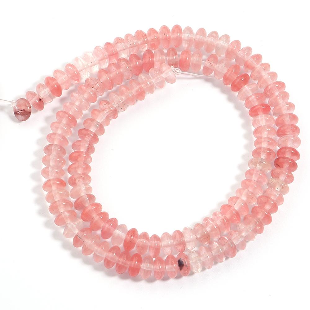 3x6mm Natural Stone Beads Agate Tiger Eye Malachite Rose Quartz Loose Flat Abacus Beads For Jewelry Making DIY Bracelet Necklace