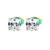 Cool Colorful Small Stud Earrings for Women Men Piercing Stainless Steel Circle Hoop Earrings Punk Girl Dangle Earrings