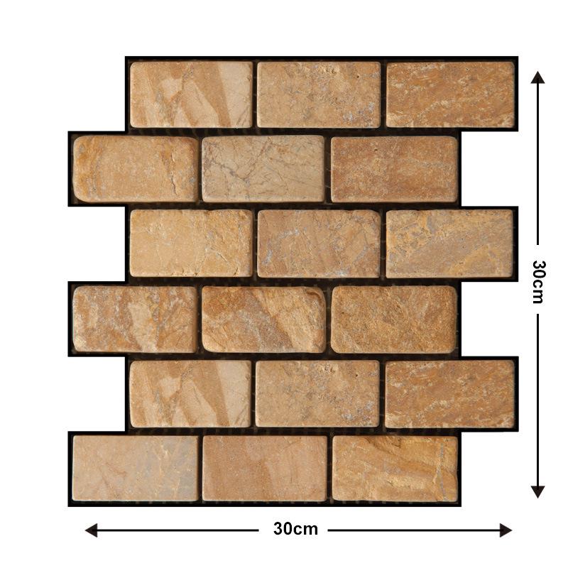 Самоклеящиеся 3D наклейки на стену из ПВХ в европейском стиле: Водонепроницаемый ремонтный декор